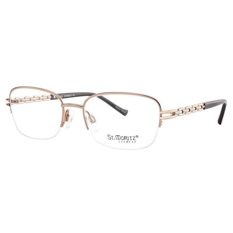 Monture De Lunettes St. Moritz Gris Argent Ovale - Modèle 4524-002 - Métal - Unisexe